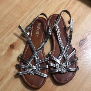 Silver sandals